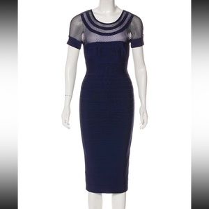 HERVE LEGER Tania Midi Dress